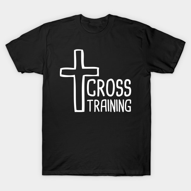 Cross - Gift For Christian Workout Gym Fans T-Shirt by MeatMan